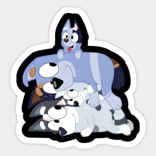 Recurring Heeler family stack Sticker